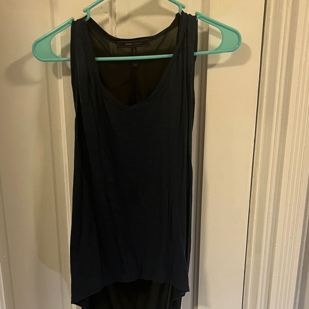BCBGMaxAzria Navy Tank Top